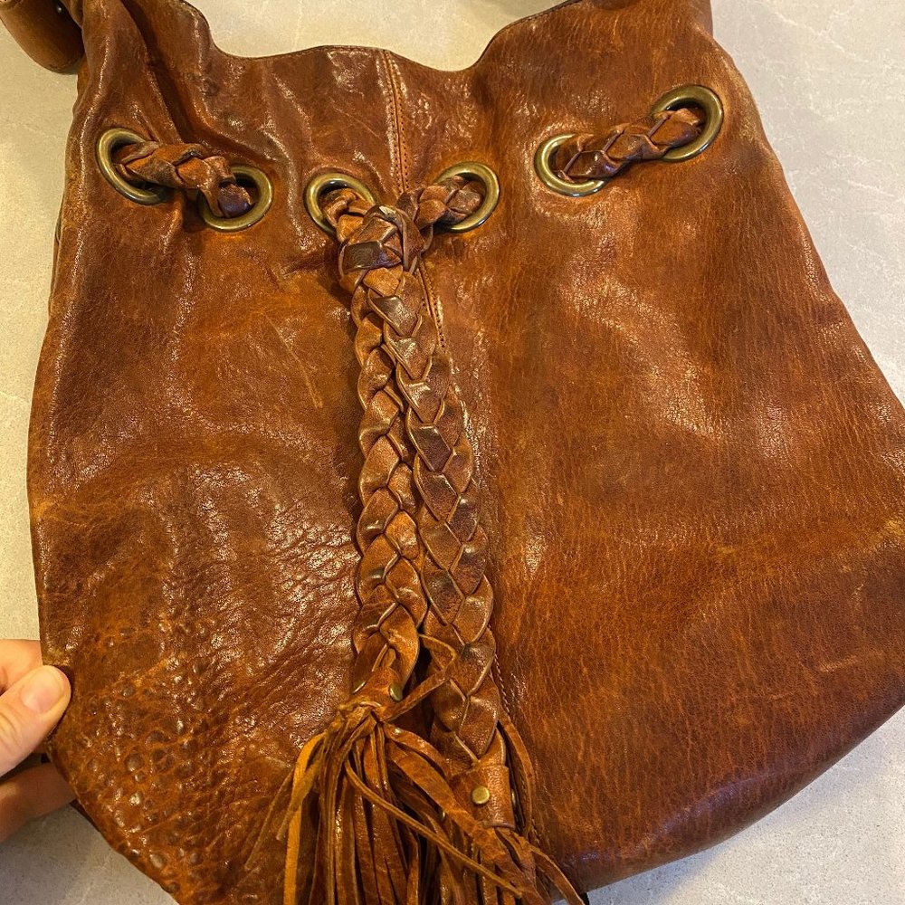 Kooba Braided Leather 'Carla' Hobo Handbag